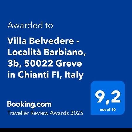 Villa Belvedere - Localita Barbiano, 3B, 50022 Greve In Chianti Fi, Italy Экстерьер фото
